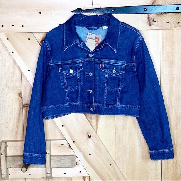 Levi's Jackets & Blazers - levis | nwt cropped denim jacket